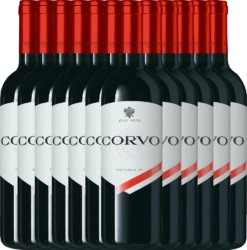 12er Vorteils-Paket - Corvo Rosso Terre Siciliane - Duca Di Salaparuta -Ferrari || Nautilus || Bree Sales 12er corvo rosso duca di salaparuta