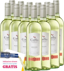 12er Vorteils-Weinpaket Moscato - Gallo Family