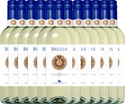 12er Vorteils-Weinpaket - Brezza Bianco Umbria - Lungarotti -Ferrari || Nautilus || Bree Sales 12x brezza bianco 2021