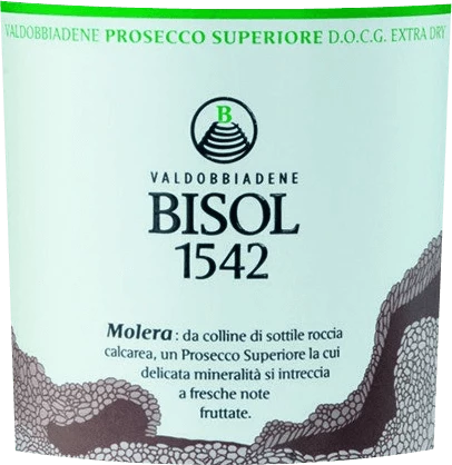 Molera Extra Dry Valdobbiadene Prosecco Superiore DOCG - Bisol 1542 3 Molera Extra Dry Valdobbiadene Prosecco Superiore DOCG - Bisol 1542