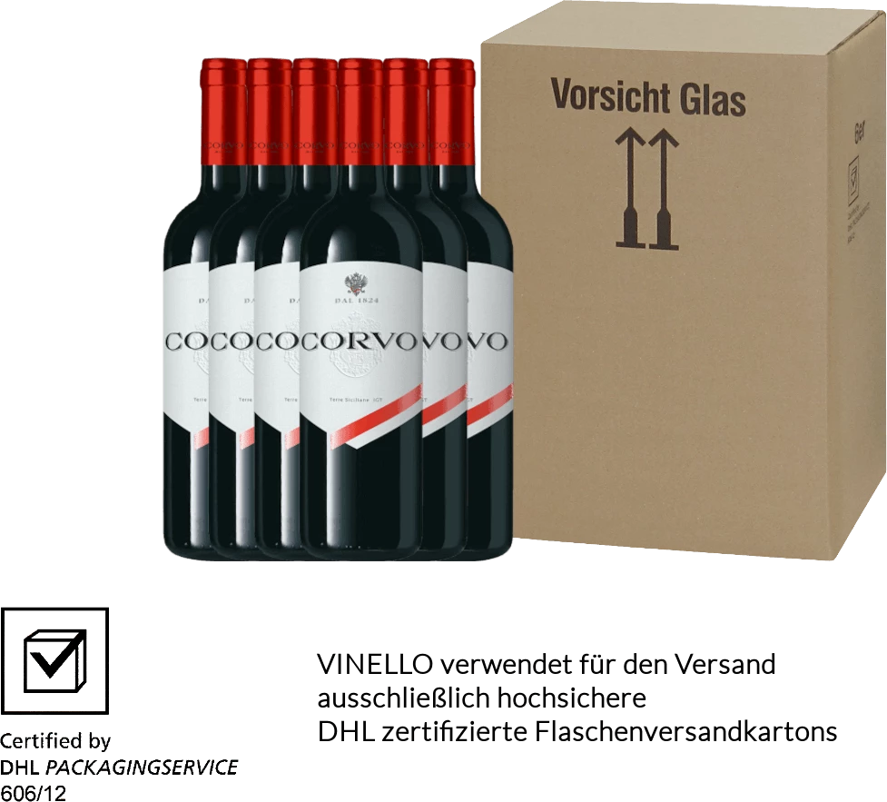 6er Vorteils-Paket - Corvo Rosso Terre Siciliane - Duca Di Salaparuta 3 6er Vorteils-Paket - Corvo Rosso Terre Siciliane - Duca Di Salaparuta