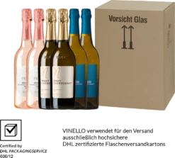 6er Kennenlernpaket - Spumante Von Ponte -Ferrari || Nautilus || Bree Sales 6er spumante vorteilspaket ponte versand