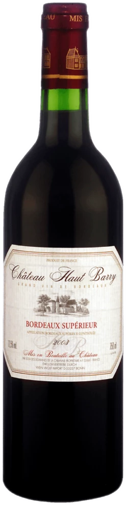 Bordeaux Supérior AOC - Château Haut-Barry