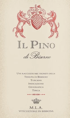Il Pino Di Biserno Toscana IGT - Tenuta Di Biserno 5 Il Pino Di Biserno Toscana IGT - Tenuta Di Biserno -Ferrari || Nautilus || Bree Sales Il Pino di Biserno Tenuta Biserno Etikett