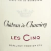 Les Cinq Mercurey Premier Cru Cuvée - Château De Chamirey -Ferrari || Nautilus || Bree Sales Mercurey Premier Cru Cuvee Les Cinq eti