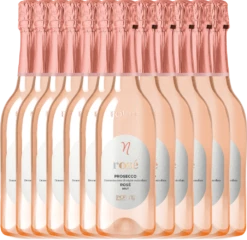 12er Vorteilspaket - Prosecco Spumante Rosé Brut DOC - Ponte -Ferrari || Nautilus || Bree Sales PONTE1948 Prosecco Doc Rose 12er