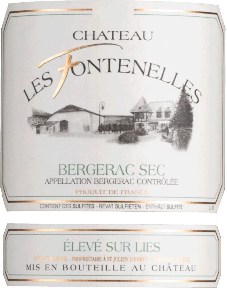 Bergerac Blanc Sec - Château Les Fontenelles 4 Bergerac Blanc Sec - Château Les Fontenelles - Image 2