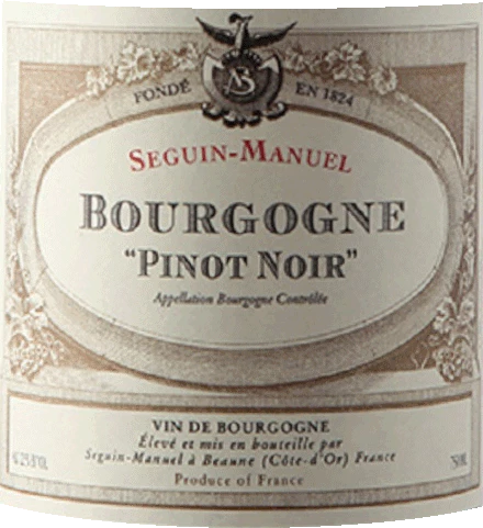 Bourgogne Pinot Noir AOC - Seguin-Manuel 3 Bourgogne Pinot Noir AOC - Seguin-Manuel