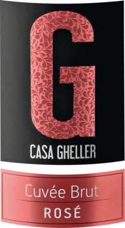 6x Vorteils-Weinpaket Cuvée Brut Rosé Spumante - Casa Gheller -Ferrari || Nautilus || Bree Sales casa gheller cuvee rose brut etikett 1