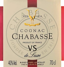 Cognac VS De Luxe - Cognac Chabasse