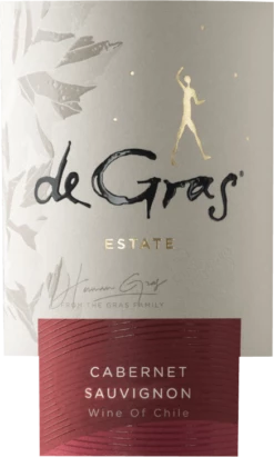 De Gras Cabernet Sauvignon - MontGras 5 De Gras Cabernet Sauvignon - MontGras -Ferrari || Nautilus || Bree Sales de gras cab sauv etikett