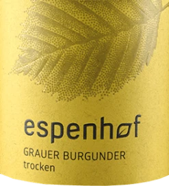 Grauer Burgunder - Weingut Espenhof -Ferrari || Nautilus || Bree Sales espenhof grauer burgunder etikett