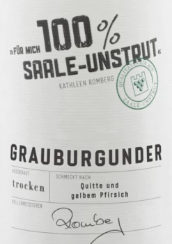 Für Mich 100% Saale-Unstrut Grauburgunder - Winzervereinigung Unstrut