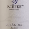 Ruländer Auslese 0,5 L - Weingut Kiefer -Ferrari || Nautilus || Bree Sales kiefer rulaender auslese etikett