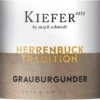 Herrenbuck Grauburgunder Tradition - Weingut Kiefer 2 Herrenbuck Grauburgunder Tradition - Weingut Kiefer -Ferrari || Nautilus || Bree Sales kiefer tradition ggrauburgunder etikett