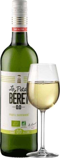 12er Vorteils-Weinpaket - Le Petit Béret Blanc Elegance Alkoholfrei - Le Petit Béret -Ferrari || Nautilus || Bree Sales le petit beret blanc glas
