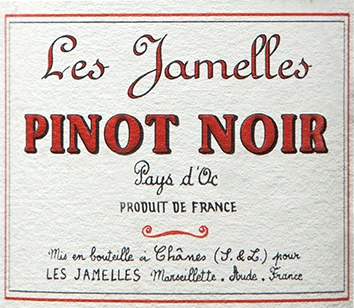 Pinot Noir Pays D'Oc - Les Jamelles 3 Pinot Noir Pays D'Oc - Les Jamelles