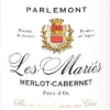 Les Mariés Merlot Cabernet - Parlemont 1 Les Mariés Merlot Cabernet - Parlemont -Ferrari || Nautilus || Bree Sales les maries merlot cabernet parlemont label