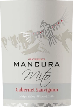 Mancura Mito Cabernet Sauvignon Gran Reserva - Mancura Wines -Ferrari || Nautilus || Bree Sales mancura mito cabernet sauvignon mancura wines label