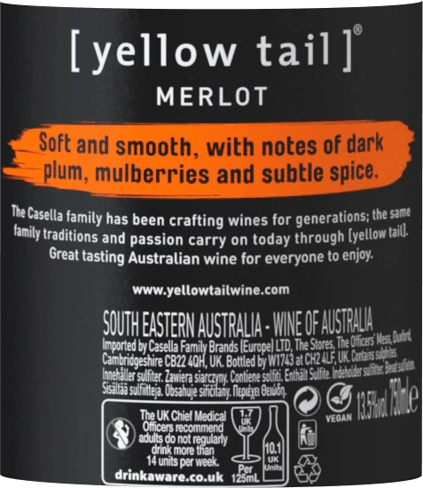 Merlot - Yellow Tail 8 Merlot - Yellow Tail - Image 6