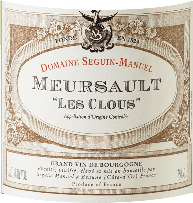 Meursault Les Clous AOC - Seguin-Manuel 3 Meursault Les Clous AOC - Seguin-Manuel