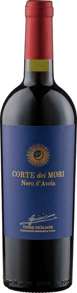 Etichetta Blu Nero D'Avola Terre Siciliane - Corte Dei Mori