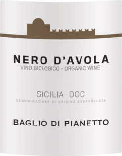 Nero D'Avola Biologica Sicilia IGT - Baglio Di Pianetto