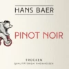 Pinot Noir Trocken - Hans Baer 1 Pinot Noir Trocken - Hans Baer -Ferrari || Nautilus || Bree Sales pinot noir trocken hans baer label