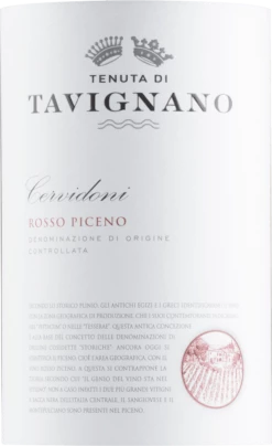 Rosso Piceno DOC - Tenuta Di Tavignano 5 Rosso Piceno DOC - Tenuta Di Tavignano -Ferrari || Nautilus || Bree Sales rosso piceno tenuta di travignano etikett