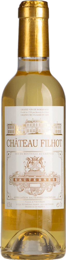 Sauternes Grand Cru Classé 0,375 L Halbe Flasche - Château Filhot 3 Sauternes Grand Cru Classé 0,375 L Halbe Flasche - Château Filhot