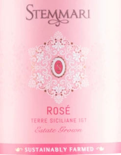 Nero D'Avola Rosato Terre Siciliane - Stemmari -Ferrari || Nautilus || Bree Sales stemmari rosato etikett