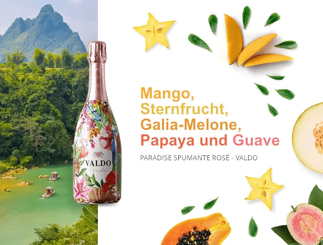 Paradise Spumante Rosé - Valdo 5 Paradise Spumante Rosé - Valdo - Image 3