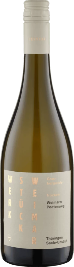 Weimarer Poetenweg Werkstück Grauburgunder Trocken Holzfass - Werkstück Weimar