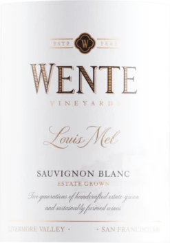 12x Vorteils-Weinpaket Louis Mel Sauvignon Blanc - Wente Vineyards -Ferrari || Nautilus || Bree Sales wente louis mel sauvignon blanc etikett